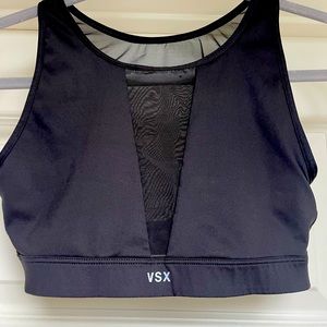 Victoria’s Secret VSX sports bra black mesh
